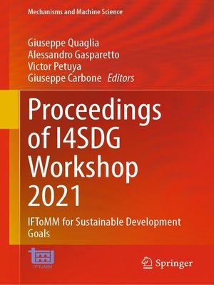 cover image of Proceedings of I4SDG Workshop 2021